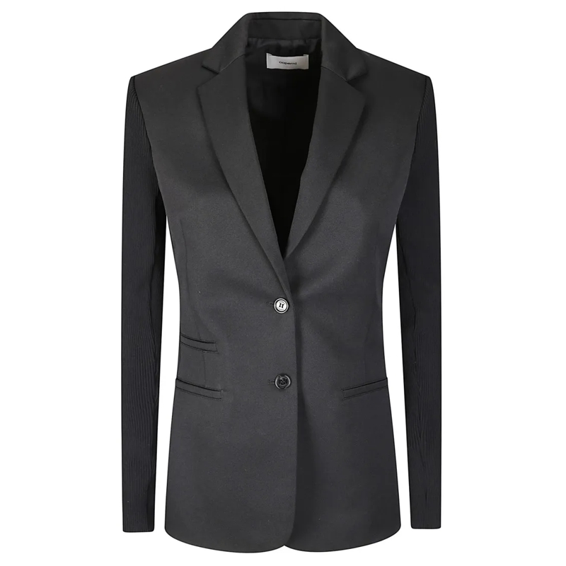 Coperni Blazer Single-Breasted Jacket With Notched Lapel Black