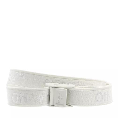 Off-White Graphic Industrial Belt H25 White A White Cintura sottile