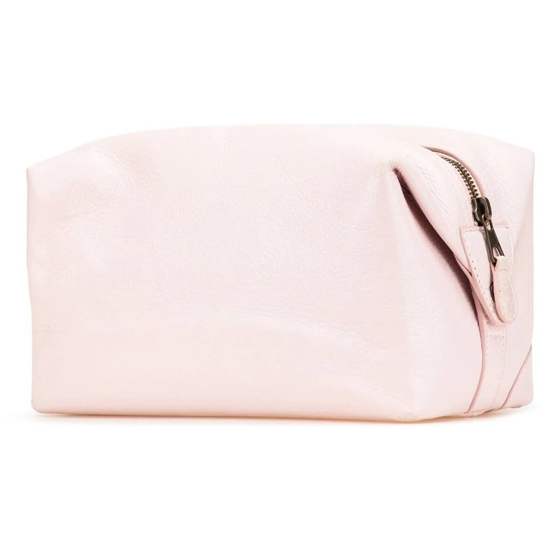 Balenciaga Necessaire Lambskin Motocross Classic Toiletry Pouch rose