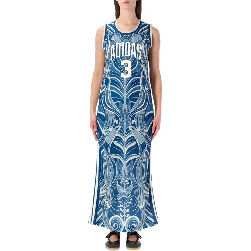 Adidas  Originals Farm Blue Maxi Dress Blue