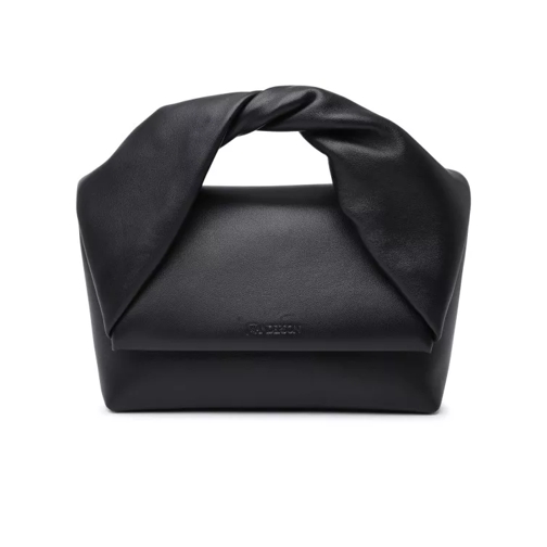 J.W.Anderson Black Leather Twister Large Bag Black Crossbodytas