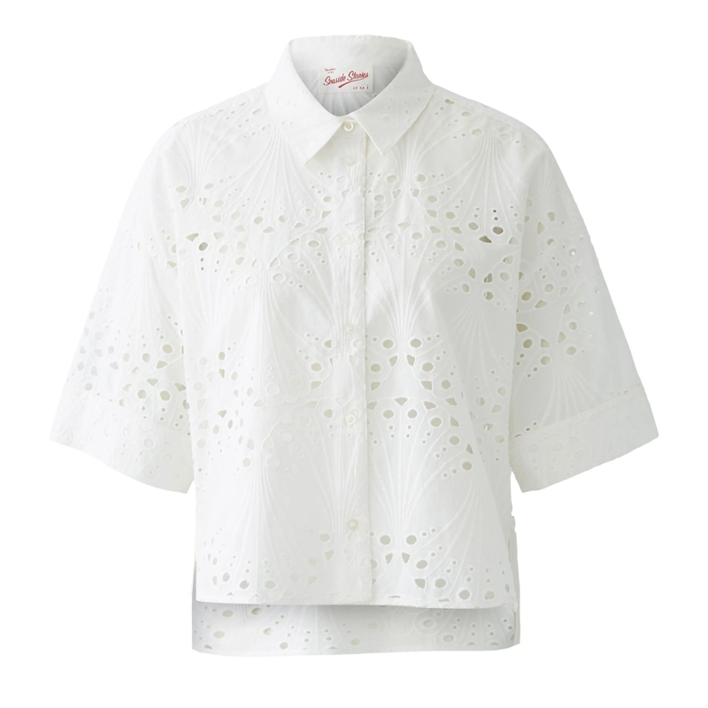 Oui Bluse Bluse offwhite