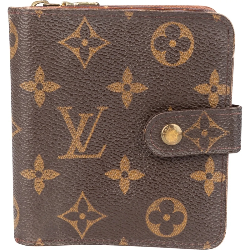 Louis Vuitton Geldbörse Louis Vuitton Canvas Monogram Clip Wallet braun
