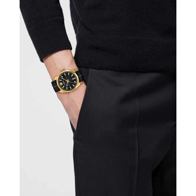 Versace Quarzuhr Quarz Analog Uhr Ver.millenium G.(Wc-0G) schwarz(Image 5)