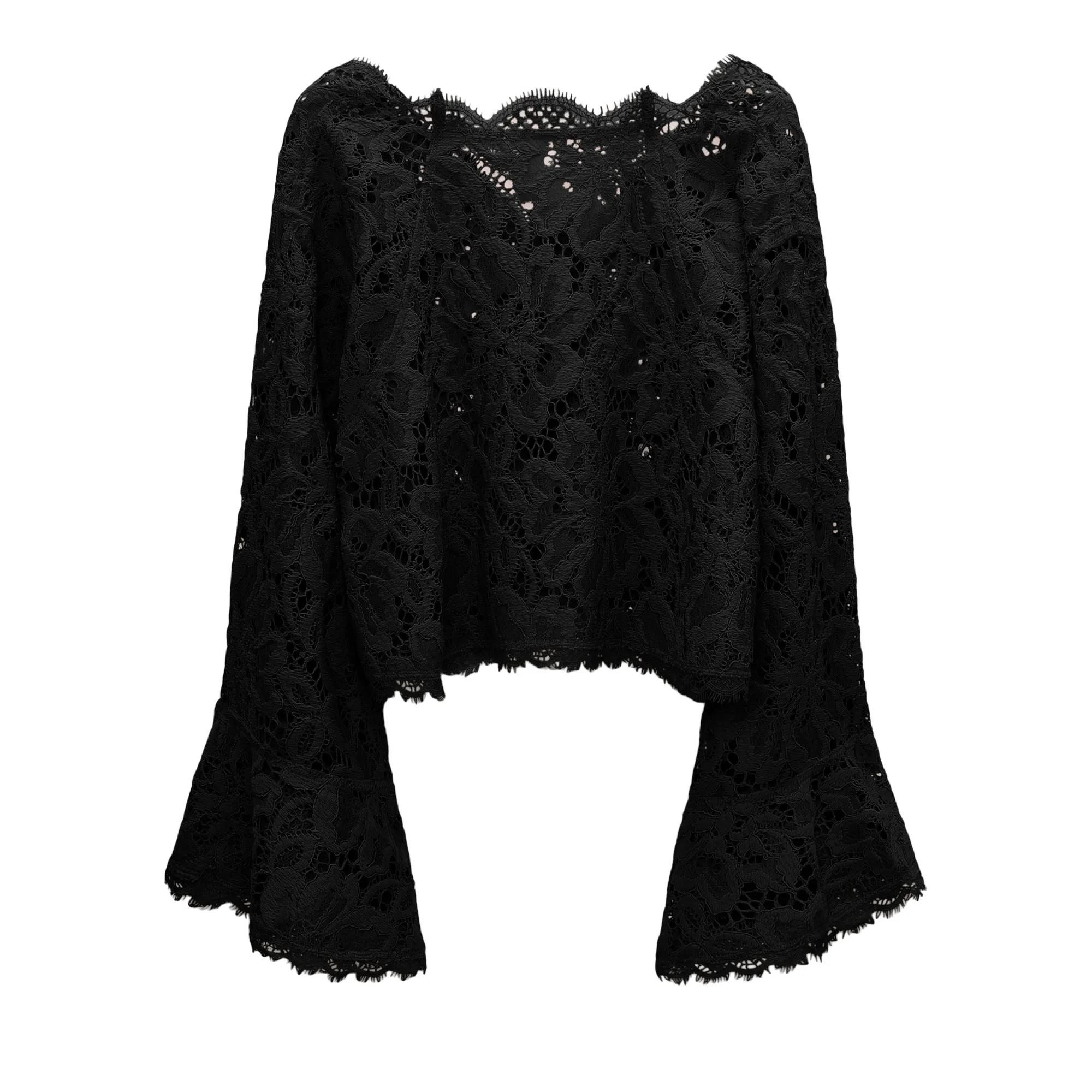 Thumbnail - Dorothee Schumacher - LACY DREAM blouse - Größe 38 - schwarz