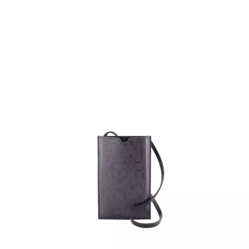 Alexander McQueen Handytasche The Phone Holder Crossbody - Nylon - Black Black