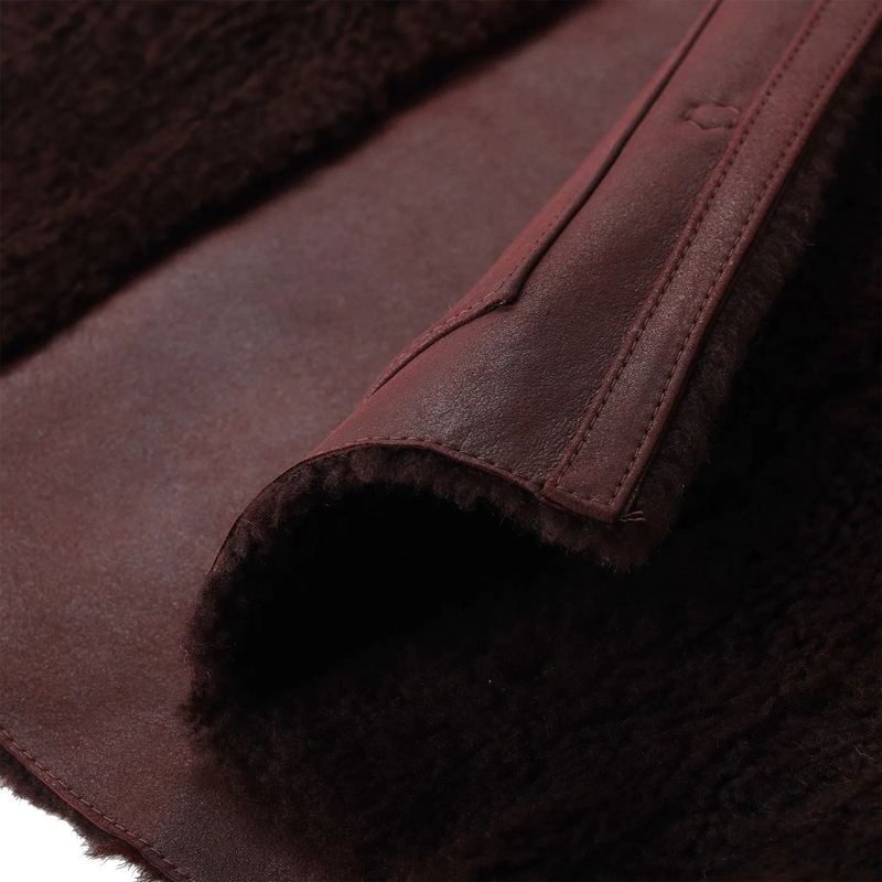 Werner Christ Jacke Wendejacke Grace aus Leder rot(Image 8)
