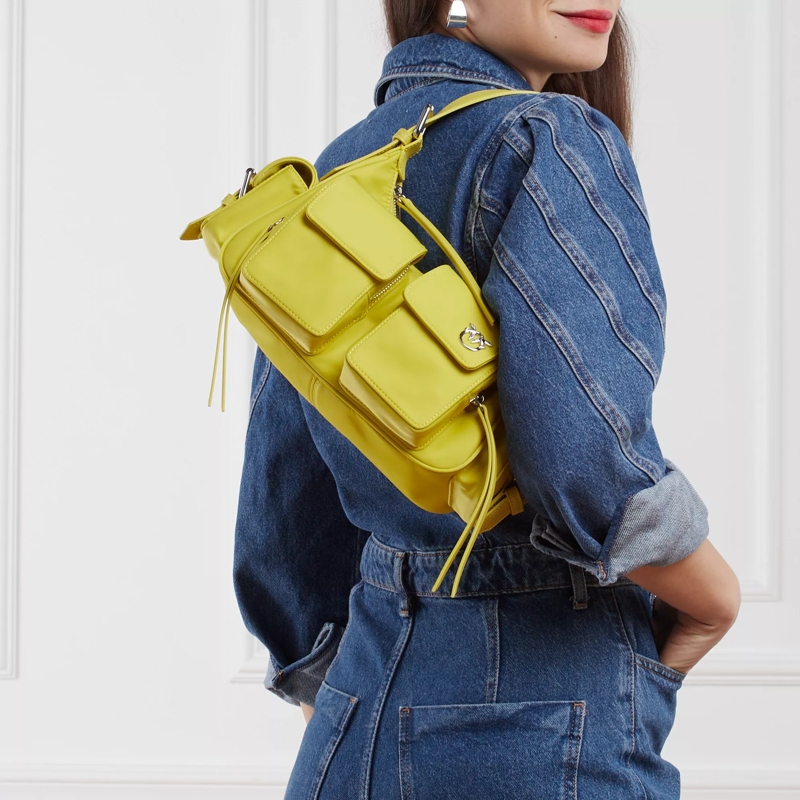 Pinko Hobo Bag Cargo Bag Giallo Sole-Shiny Nickel(Image 2)