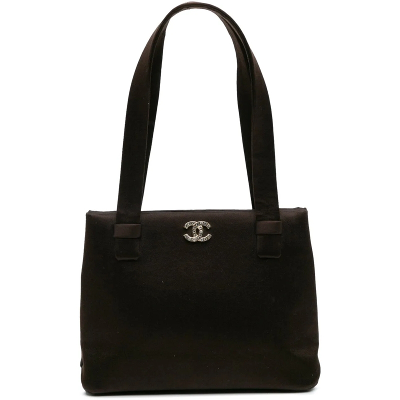 Chanel Tote CC Satin Handbag braun