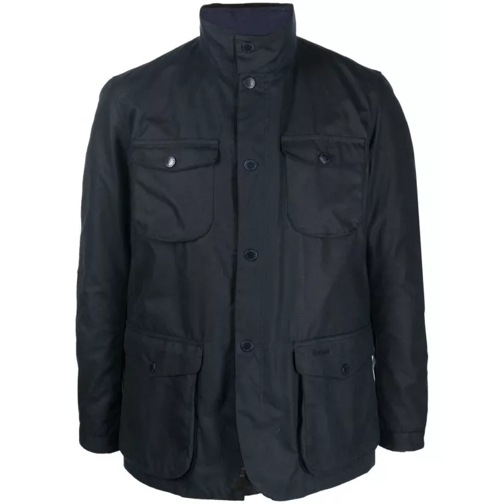 Barbour Single-Breasted Fitted Jacket Blue 