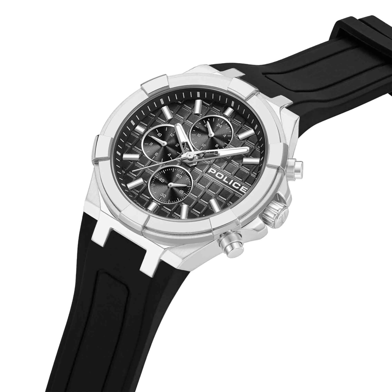 Police Automatikuhr Quarzuhr Guardian schwarz(Image 2)