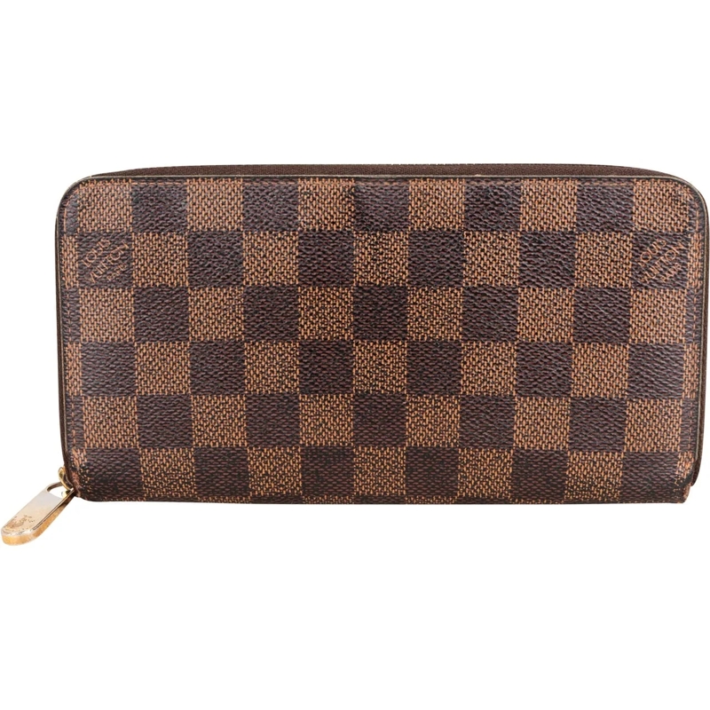 Louis Vuitton Geldbörse Louis Vuitton Damier Ebene Monogram Zippy Wallet braun