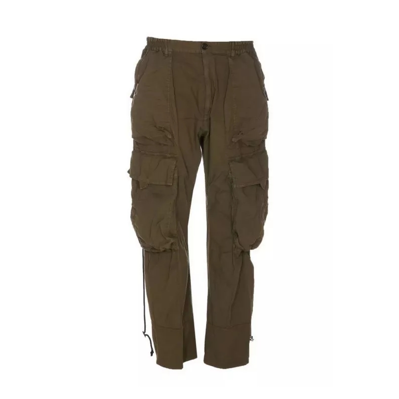 Dsquared2 Cargo Broek Green Cotton Blend Cargo Pants Green