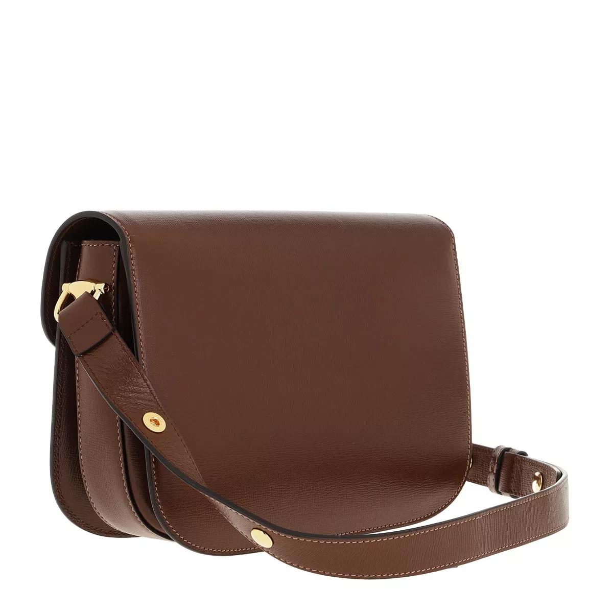 Gucci Satchels 1955 Horsebit Shoulder Bag Leather in bruin