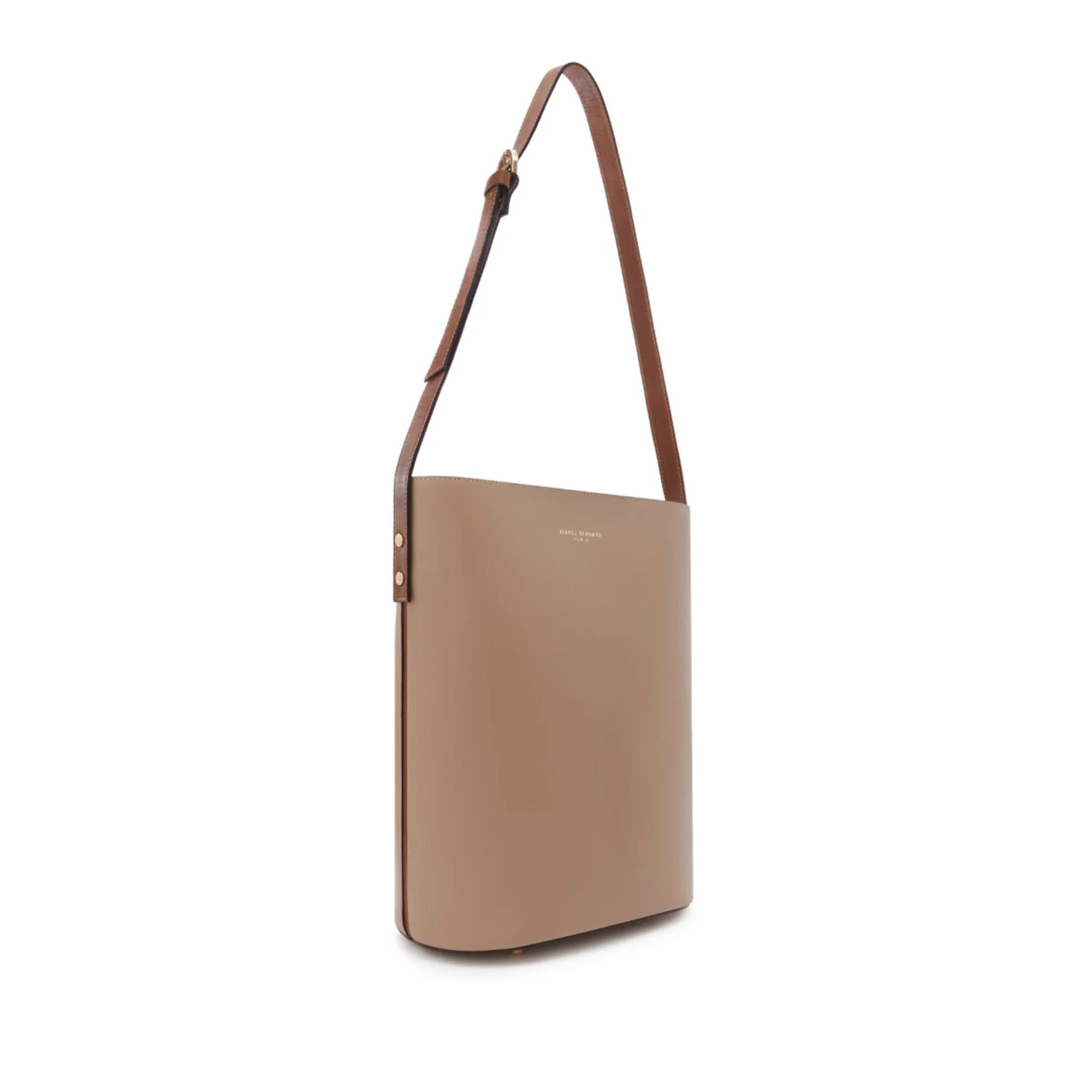Thumbnail - Isabel Bernard Hobo Bags - Honoré Lora Schultertasche - Gr. unisize - in Taupe - für Damen
