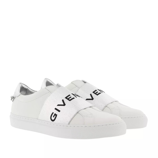 Givenchy Givenchy Paris Metallized Strap Sneakers Leather White/Silver lage-top sneaker