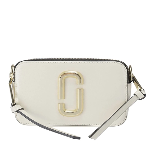 Marc Jacobs Schultertasche Leather Shoulder Bag With Gold-Colored Details White