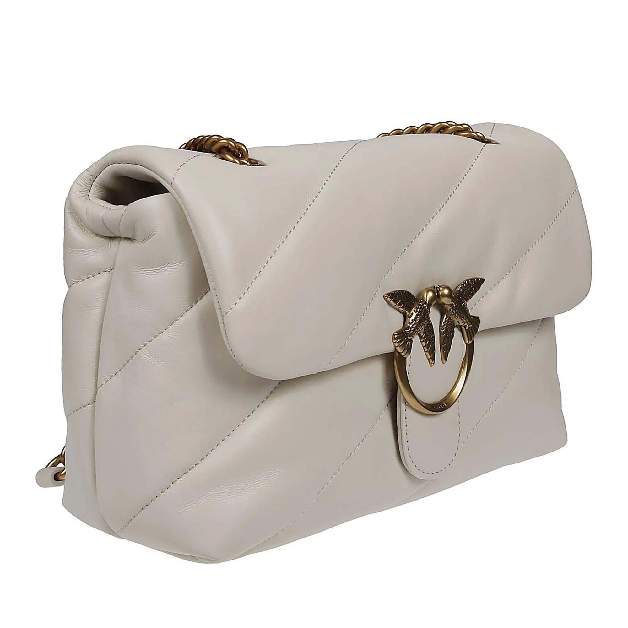 Pinko Crossbody bags Love Classic Puff Maxi Quilt Bag White in wit