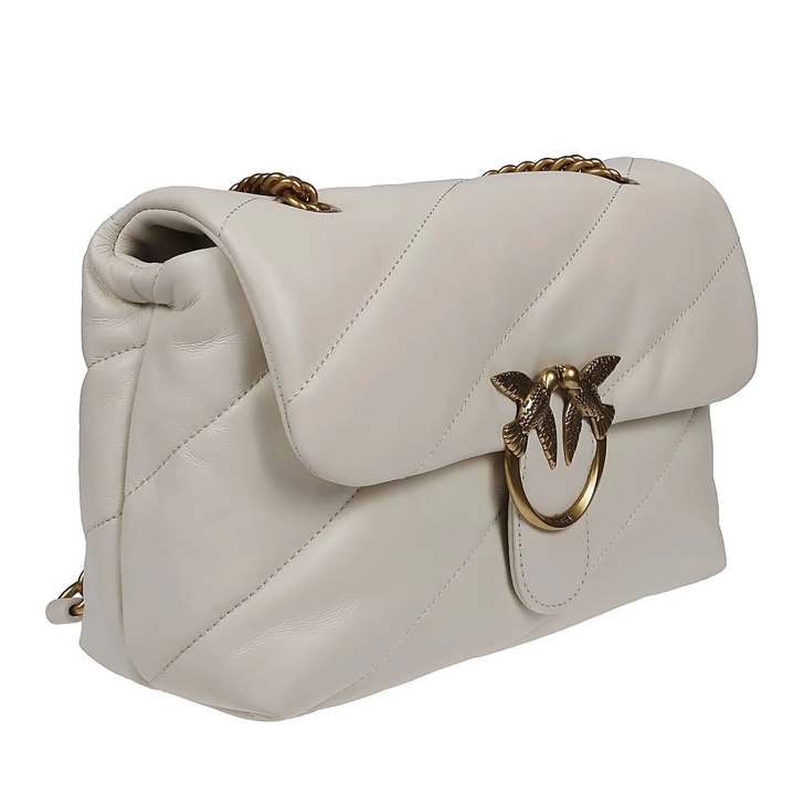 Pinko Love Classic Puff Maxi Quilt Bag White weiß Tote