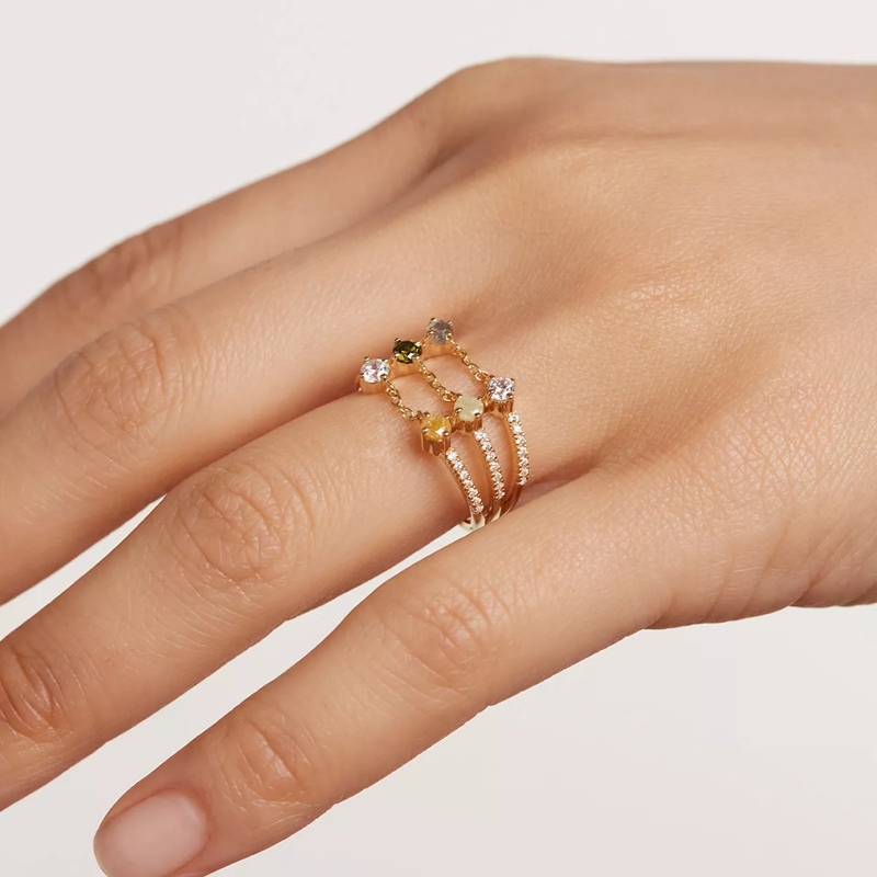 PDPAOLA Mehrfachring Juno Gold Ring Gold(Image 2)