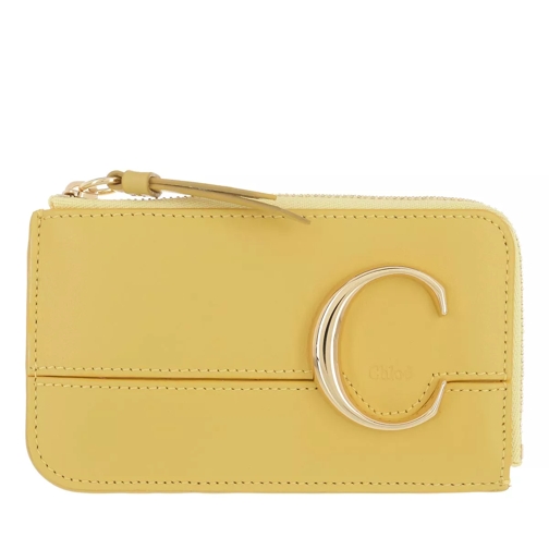 Chloé Compact Wallet Sultan Yellow Card Case