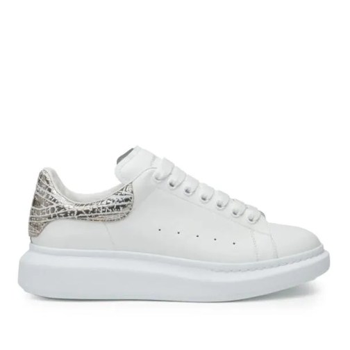 Alexander McQueen Oversized White Sneakers White lage-top sneaker