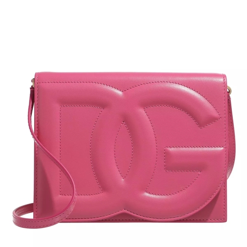 Dolce&Gabbana Logo Shoulder Bag Pink Crossbody Bag