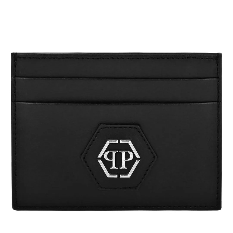 Philipp Plein Kartenhalter Kartenetui Hexagon schwarz