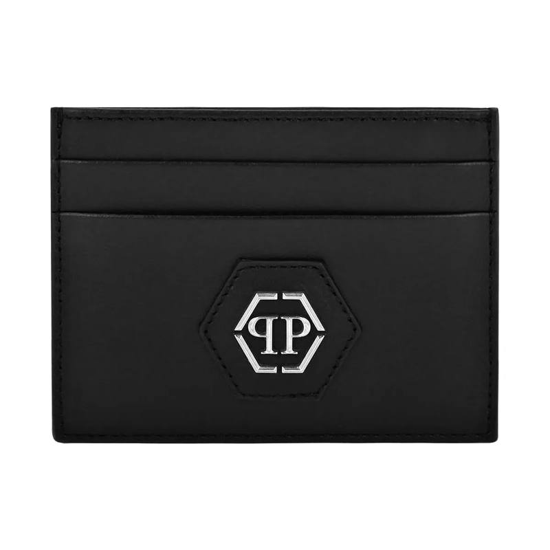 Philipp Plein Geldbörse Kartenetui Hexagon schwarz