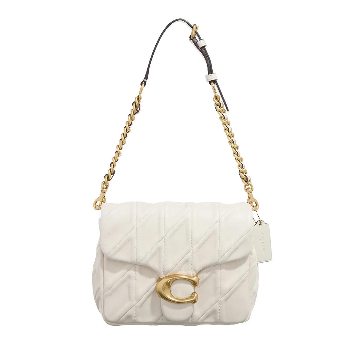 Coach Crossbody Bags - Quilted Washed Leather Times Square Tabby Shoulder - Gr. unisize - in Creme - für Damen