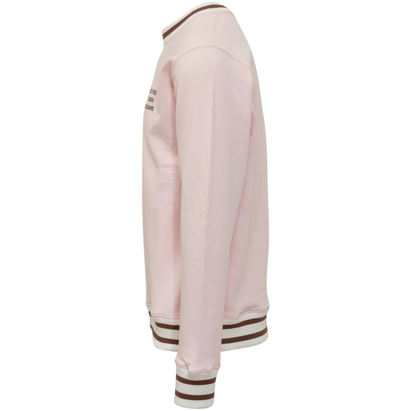 Drôle De Monsieur  Felpa Girocollo Con Bordini A Righe rose(Image 3)