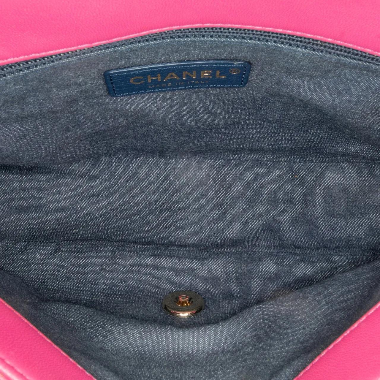Thumbnail - Chanel Hobo Bags - Small Lambskin Elegant Chain Single Flap - Gr. unisize - in Gold - für Damen