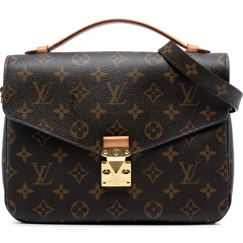 Louis Vuitton Schultertasche Monogram Pochette Metis braun