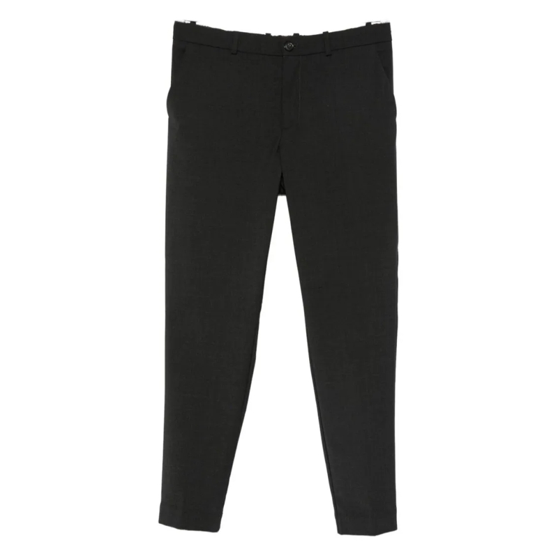 Rrd Chino Straight-Leg Trousers With Tailored Fit And Minima Black