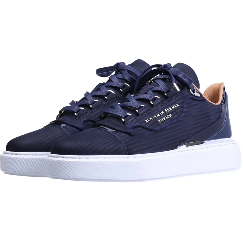 BENJAMIN BERNER Low-Top-Sneaker Heren Sneaker blau (Image 3)