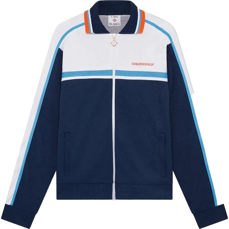 Casablanca  Pull bauw wit blau