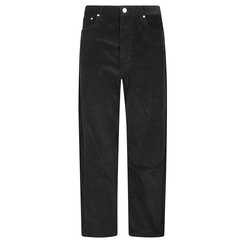 Studio Nicholson Jeans Wide Leg Forward Seam Trousers Black