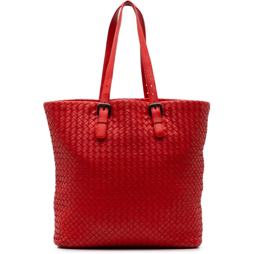Bottega Veneta Fourre-tout 2012-2024 Nappa Intrecciato Tote rot