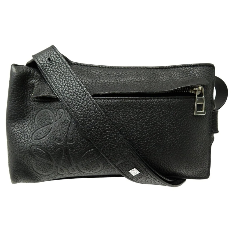 Loewe Geldbörse LOEWE T POCKET VERTIKALE CLUTCH-TASCHE AUS SCHWARZ schwarz