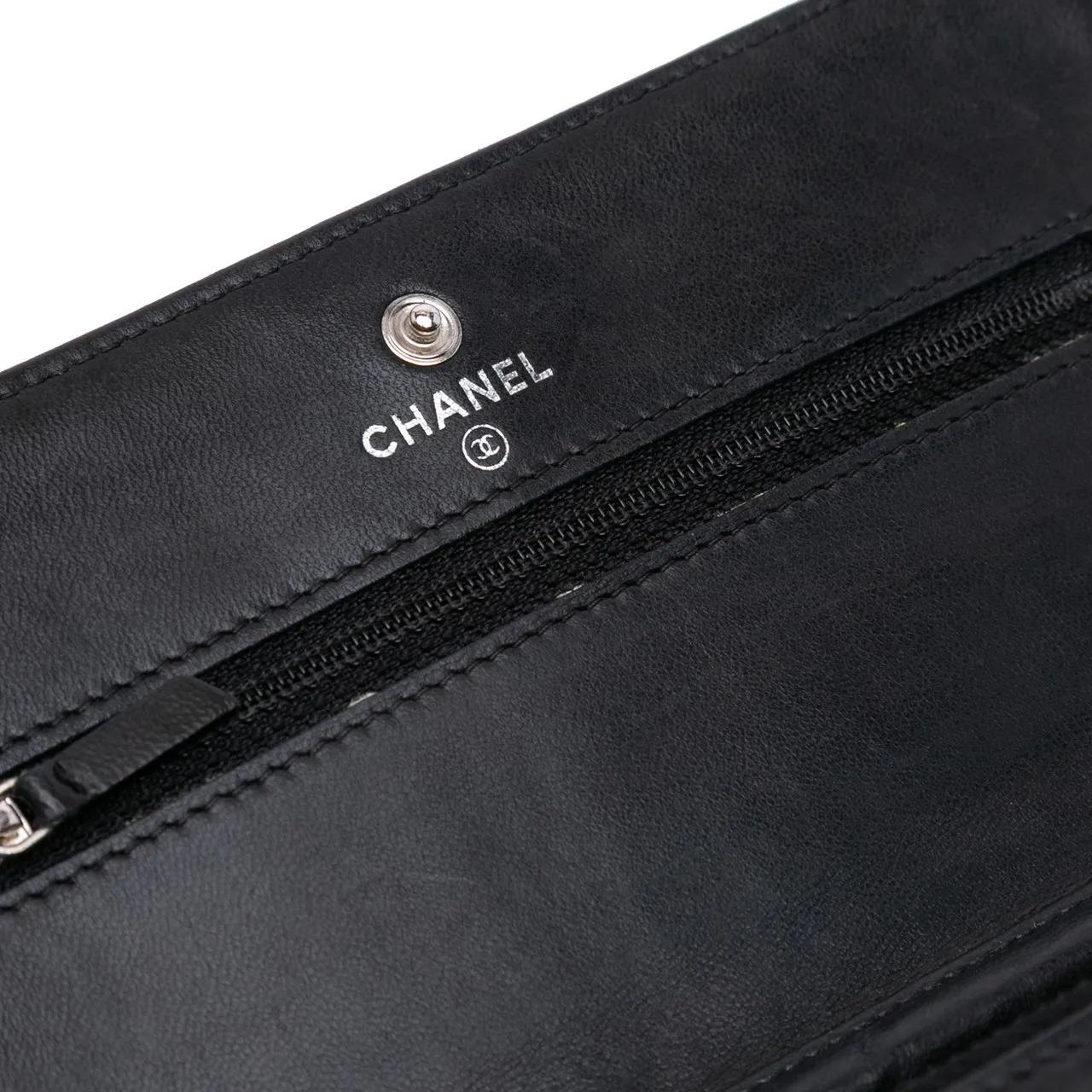 Thumbnail - Chanel Hobo Bags - 2008-2009 CC Quilted Lambskin Wallet On Chain - Gr. unisize - in Schwarz - für Damen