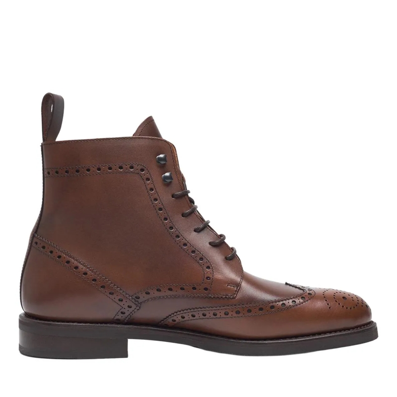 Henry Stevens Stiefel Schnürboots Winston FBDB2 mittel-braun