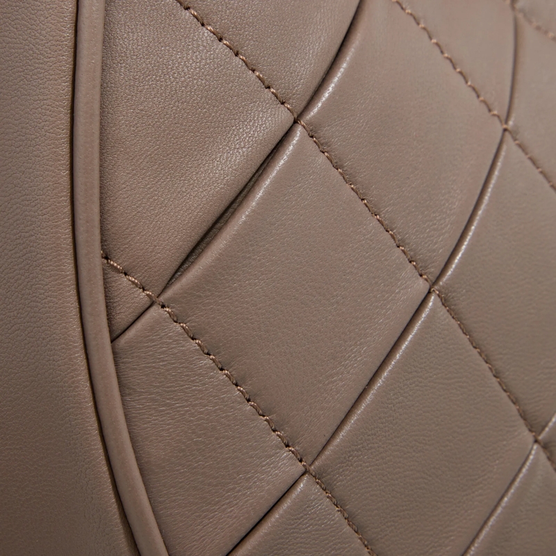 LES VISIONNAIRES Schultertasche Harper Weave Taupe Brown(Image 4)