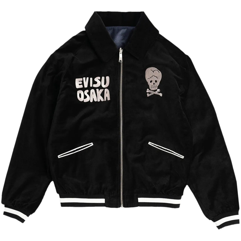 EVISU Daunenjacke Giacca Padded Work Vintage Nera schwarz
