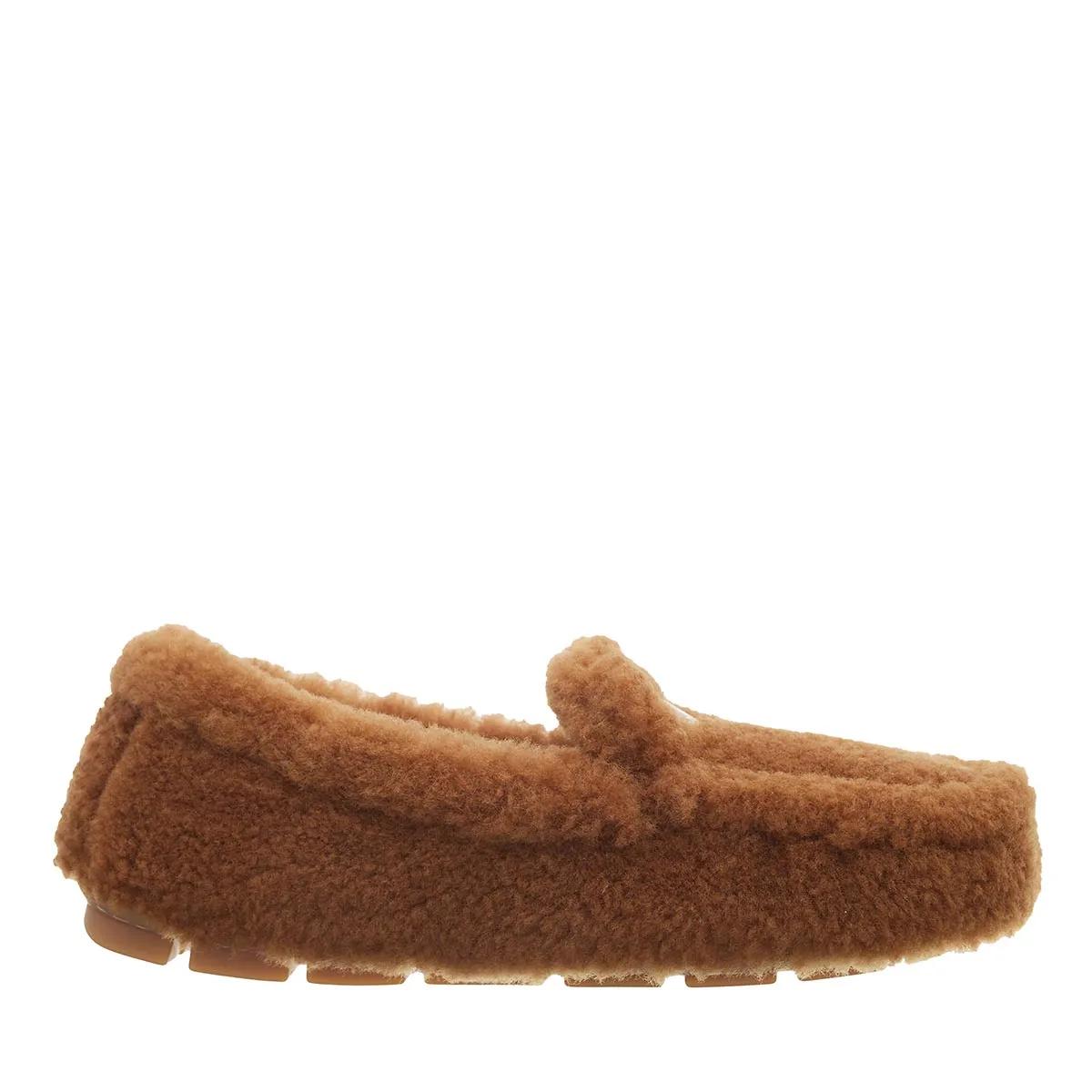 Prada Loafer - Loafer With Shearling - Gr. 38 (EU) - in Braun - für Damen