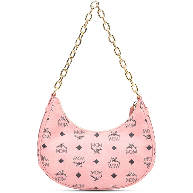 MCM Schultertasche Borsa MCM Aren VI Hobo in Visetos Rosa rose(Image 4)
