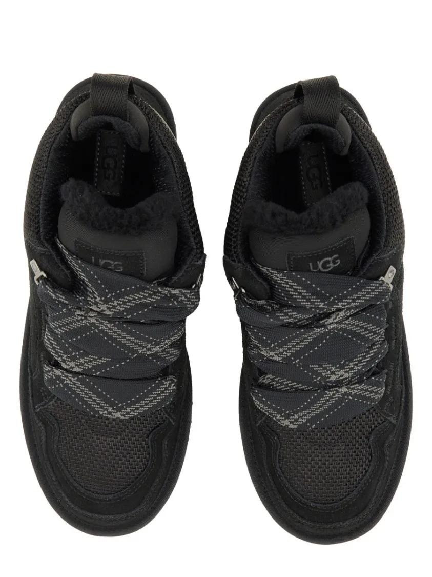 Thumbnail - UGG Low-Top Sneaker - Low-Top Leather And Textile Sneakers With Rubber S - Gr. 5 - in Schwarz - für Damen