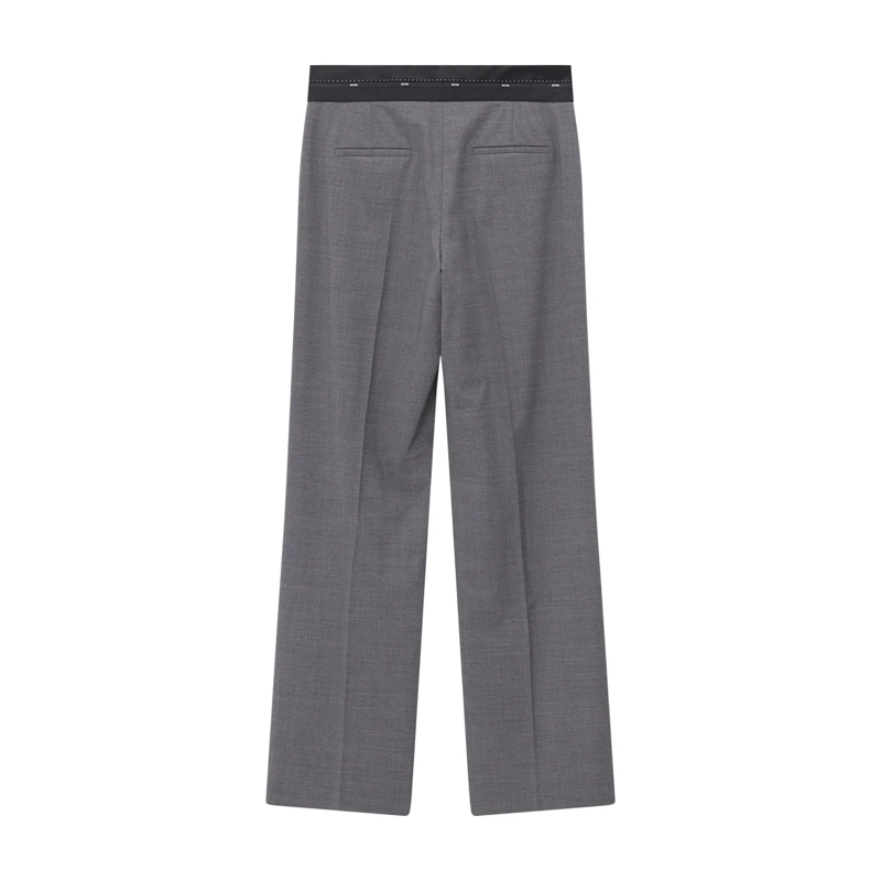 MSGM Freizeithose Stoffhose aus Wollmix grau(Image 2)