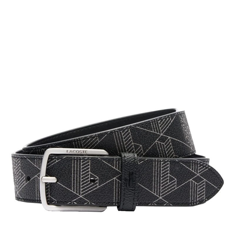 Lacoste Gürtel Lacoste LACOSTE Herren Gürtel -  Coated Canvas Mon schwarz