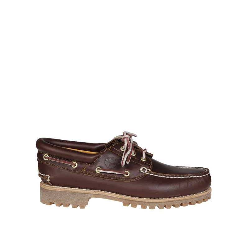 Timberland Bootsschoenen Perforated Leather Boat Shoes Brown