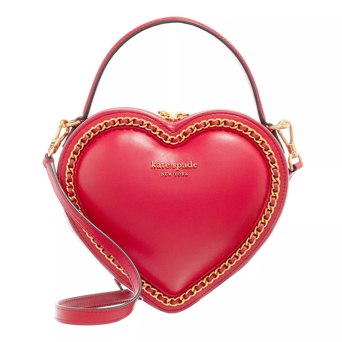 kate spade new york Amour Puffy Leather Heart Crossbody